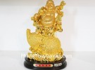 Phật di lạc quả đào vàng trên hồ lô vàng G152A