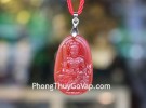 Phật bản mệnh đá mã não đỏ – Mão ( Văn Thù Bồ Tát ) S6337-3