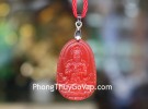 Phật bản mệnh đá mã não đỏ – Mùi, Thân ( Như Lai Đại Nhật ) S6337-6