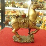 NGUA DONG  150x150 Ngựa đồng đỉnh vàng lớn K097